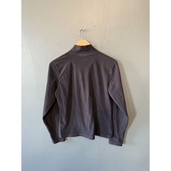 The North Face Womens Black 1/4 Zip Mock Neck Sweatshirt Size Medium - Picture 2 of 3